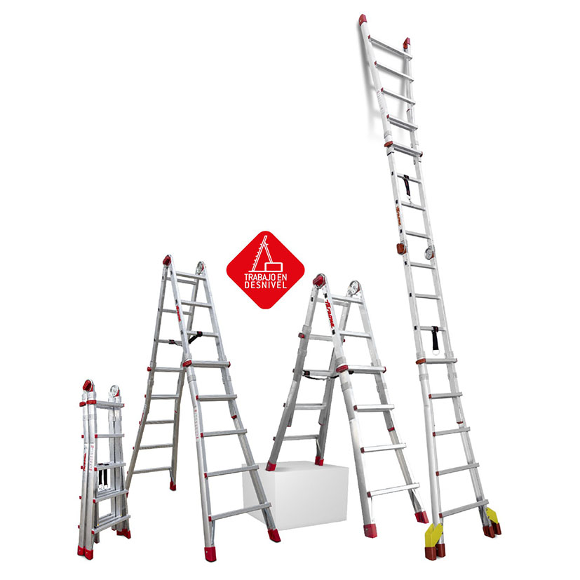 Escalera Telescópica Faraone Teles Profesional